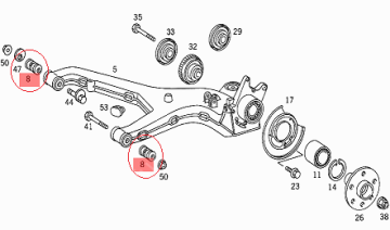 Vito W638 601/611 Motor Arka Salıncak Fişeği/Salıncak Burcu