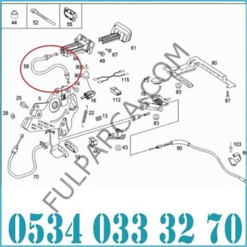 Vito W639/Viano/W447 El Fren Teli/El Fren Halatı
