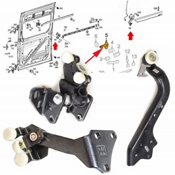 Sprinter W906,Grafter Sürgülü Kapı Alt Makara/Taşıyıcı/Kapı Sürgüsü