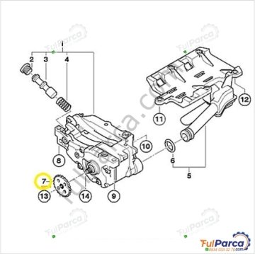 Bmw E81,E87,E90 N43-N45-N45N Yağ Pompa Dişlisi