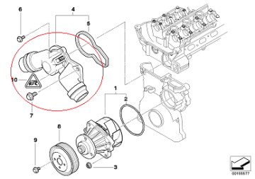 Bmw E39/46 M52/M54 Motor Termostat