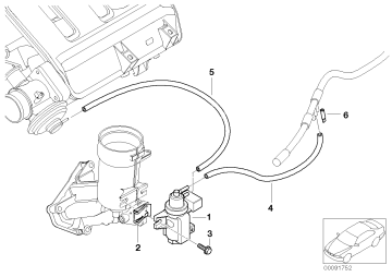 Bmw E87/E46/E90/E91/E92/E93/E39/E38/E60/E61/E63/E64/E65/E66/X3/X5/X6 M47/57/M47N/57N  Egr Valfi/Basınç Valfi