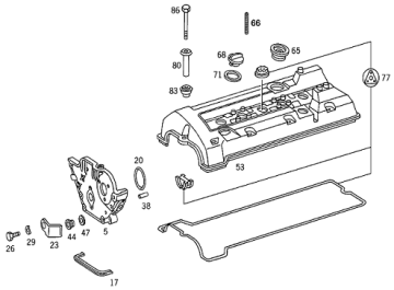Mercedes W140 104 Motor Külbüratör Kapak Contası/Subap Kapak Contası