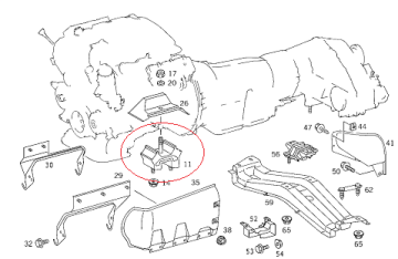 Mercedes ML163 Jeep 270Cdı/320Cdı/350 Cdı 112 Motor Kulağı/Motor Takozu