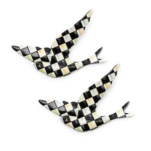 Courtly Check Swallowtail Duo Wall Decor