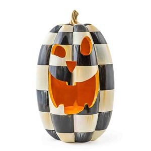 Courtly Check Illuminated Jack O' Lantern - Tall