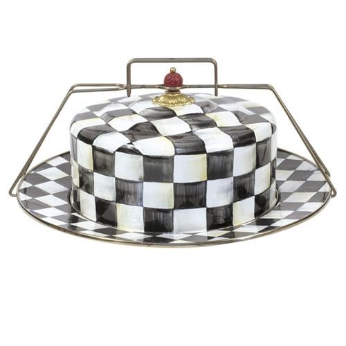 Courtly Check Enamel Cake Carrier