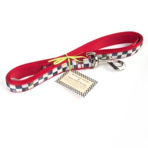 Courtly Check/Red Pet Lead - Large
