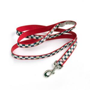 Courtly Check/Red Pet Lead - Large