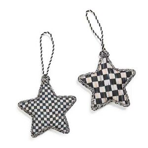 Courtly Check Star Ornaments - Set of 4