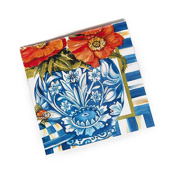 Ming Poppies Paper Napkins - Cocktail