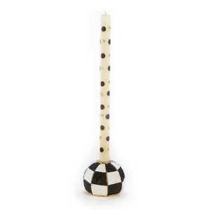 Beaded Check Candle Holder - Large