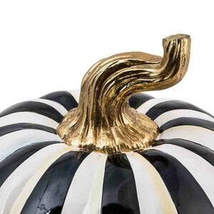 Courtly Stripe Glossy Pumpkin - Large