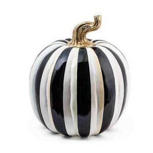 Courtly Stripe Glossy Pumpkin - Large