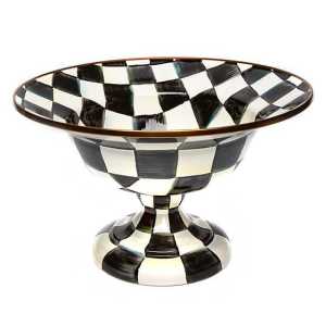 Courtly Check Enamel Compote - Large