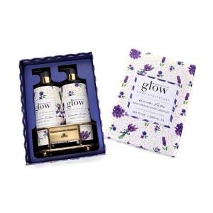 Lavender Fields Soap & Lotion Caddy Set