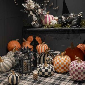 Plum Stripe Pumpkin - Medium