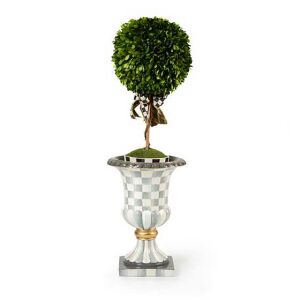 Sterling Check Pedestal Tabletop Urn