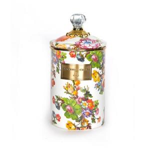 Flower Market Large Canister - White