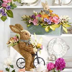 Farmhouse Garden Bunny on Bike