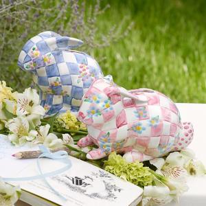 Quilted Bunny Bank - Pink
