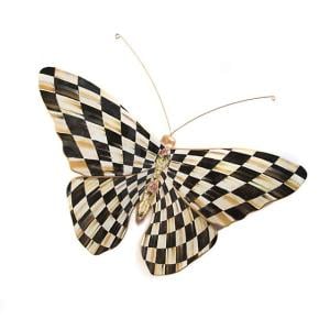 Courtly Check Butterfly Wall Decor