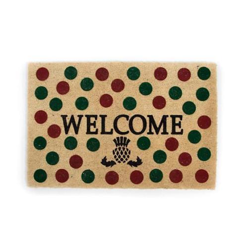 Holiday Dot Welcome Mat