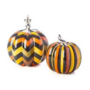 Autumn Pinstripe Pumpkin - Small