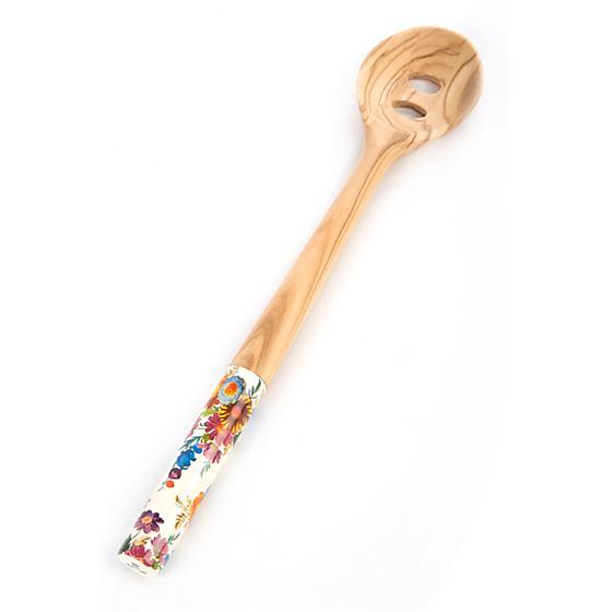 Flower Market Olivewood Slotted Spoon