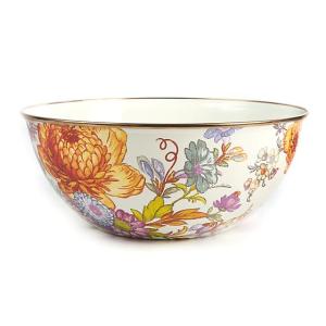 Flower Market Large Everyday Bowl - White