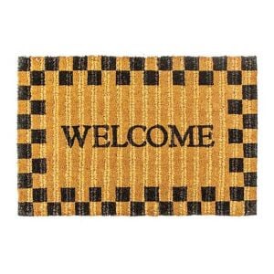 Welcome Checked Entrance Mat