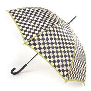 Courtly Check Bumbershoot - Chartreuse Trim