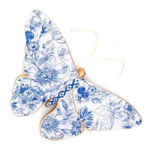 Toile Butterfly Wall Decor - Blue