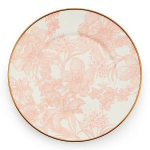 Rosy English Garden Enamel Salad/Dessert Plate