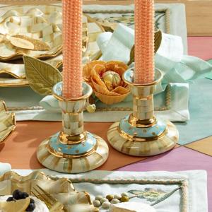 Parchment Check Column Candlestick