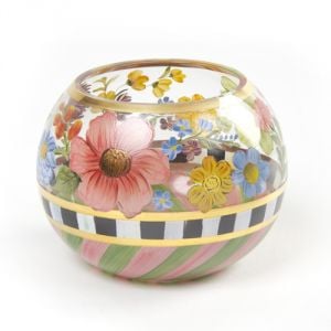Flower Market Glass Globe Vase - Small