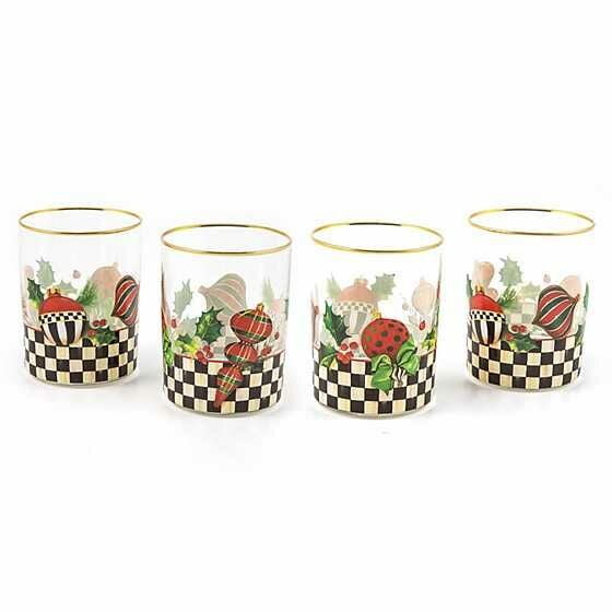 Deck the Halls Tumbler - Set of 4