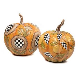 Woodland Carved Pumpkin - Medium