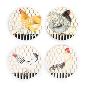 Chicken Coop Coasters - Set of 4