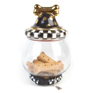 Courtly Check Canine Cookie Jar