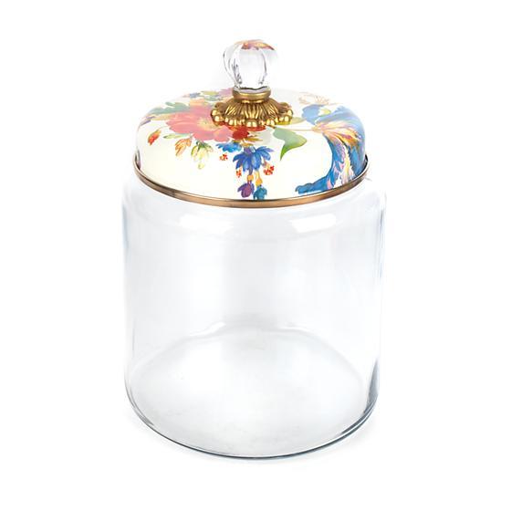 Flower Market Kitchen Canister - White - Large