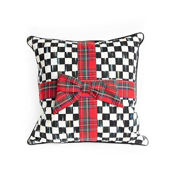 Courtly Check Tartan Bow Pillow