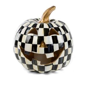 Courtly Check Illuminated Jack O' Lantern