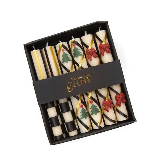 Mini Dinner Candles - Holiday - Set of 6