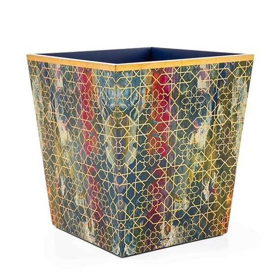 Mosaic Abstract Lacquer Waste Bin