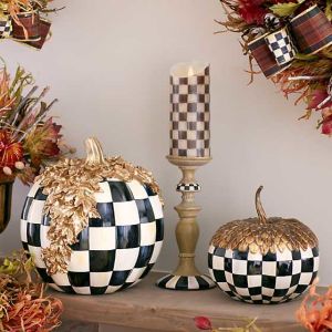 Courtly Check Gold Foliage Pumpkin