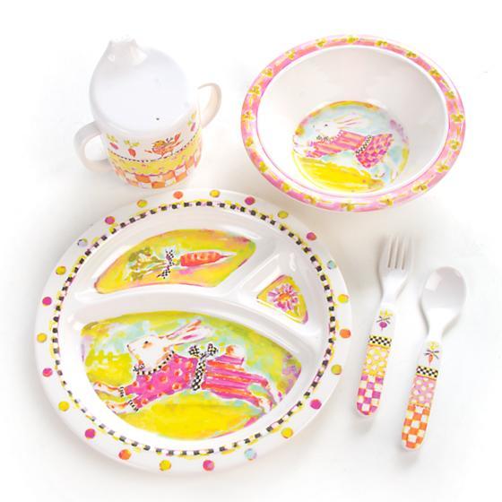 Toddler's Dinnerware Set - Bunny