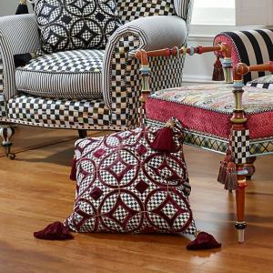 Florentina Pillow - Burgundy