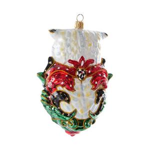 Glass Ornament - Jolly Owl