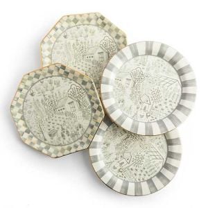 Sterling Cottage Dessert Plates, Set of 4